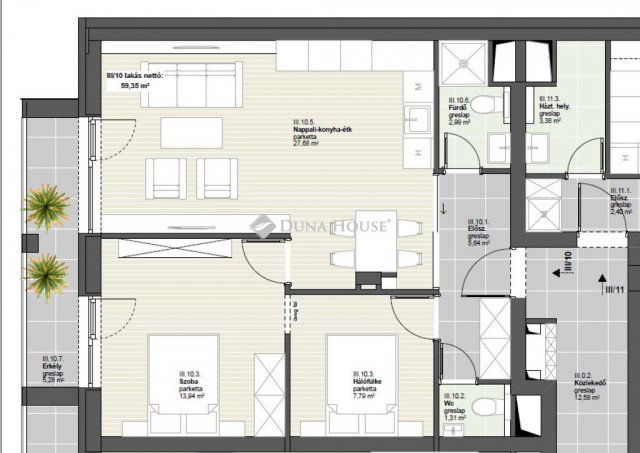 Eladó téglalakás, Budapesten, XIX. kerületben 87.9 M Ft