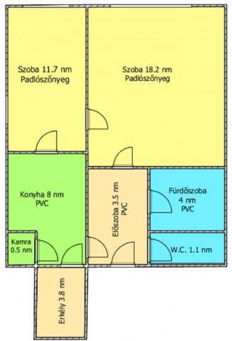 Eladó téglalakás, Salgótarjánban 17.9 M Ft, 2 szobás