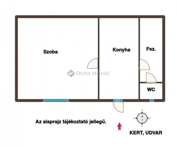 Eladó téglalakás, Pécsett 19.9 M Ft, 1 szobás