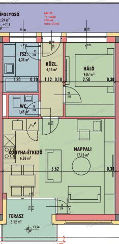 Eladó téglalakás, Nyíregyházán 45.77 M Ft, 1 szobás
