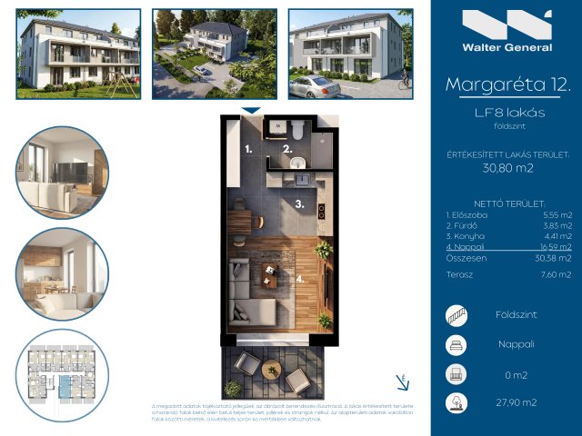 Eladó téglalakás, Hegyeshalomban 35.92 M Ft, 1 szobás