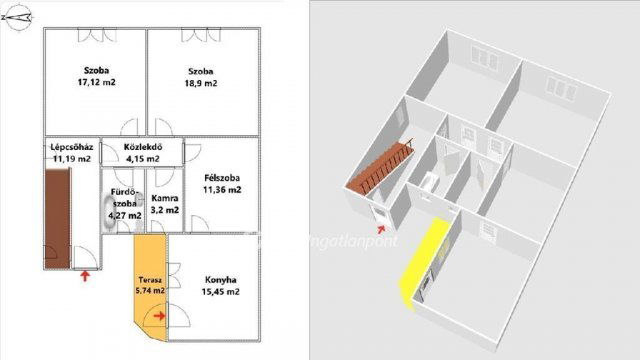 Eladó családi ház, Egerben 165 M Ft, 4+1 szobás