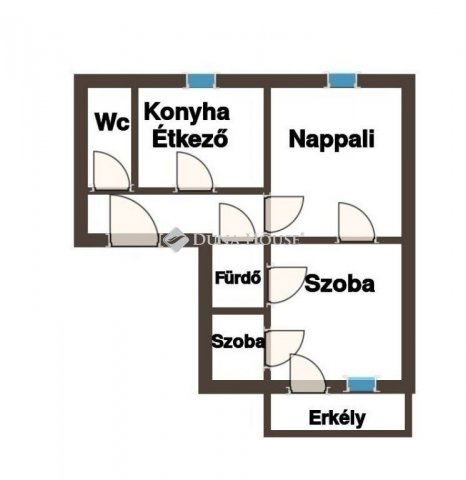Eladó téglalakás, Pécsett 54.9 M Ft, 3 szobás