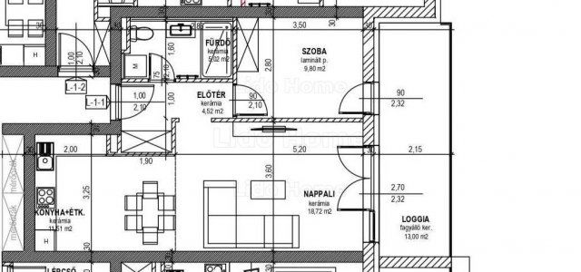 Eladó téglalakás, Győrött 56.07 M Ft, 2 szobás