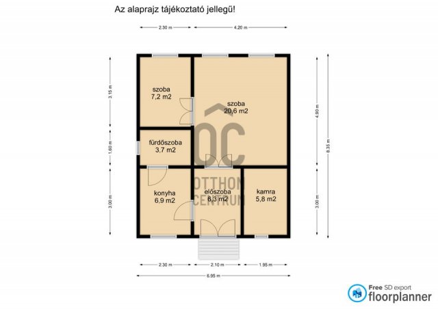 Eladó sorház, Nagykanizsán 36 M Ft, 2 szobás