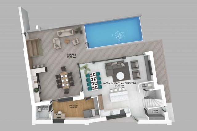 Eladó ikerház, Budapesten, III. kerületben 525 M Ft, 4+1 szobás