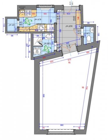 Eladó téglalakás, Budapesten, IX. kerületben 89.9 M Ft, 1 szobás