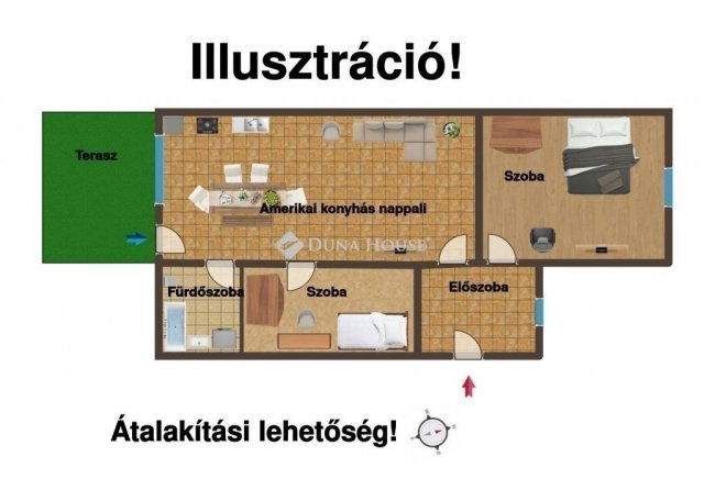 Eladó családi ház, Veresegyházon 62.5 M Ft, 1 szobás