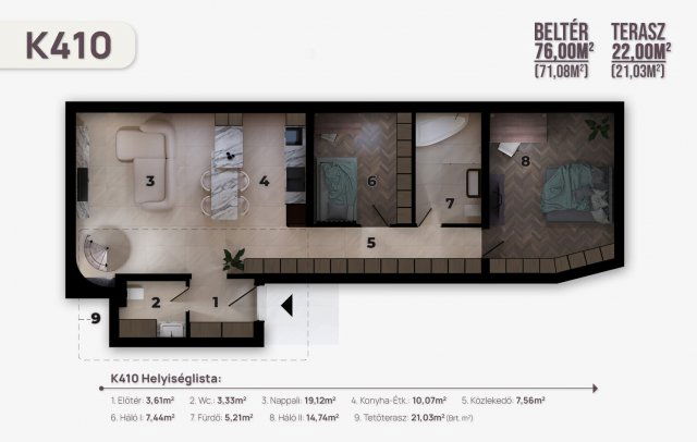 Eladó téglalakás, Budapesten, V. kerületben 224 M Ft, 2+1 szobás