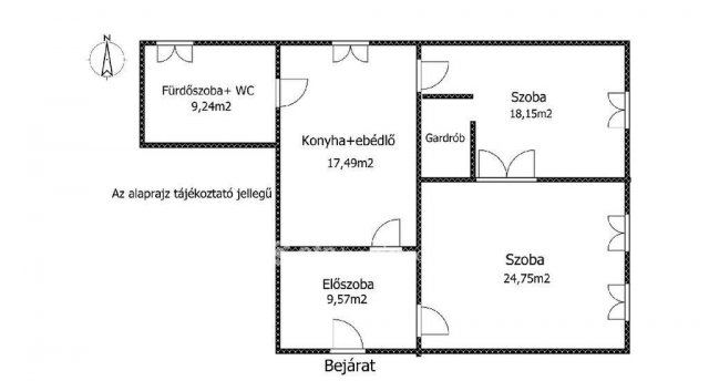 Eladó téglalakás, Pakson 59.9 M Ft, 2 szobás