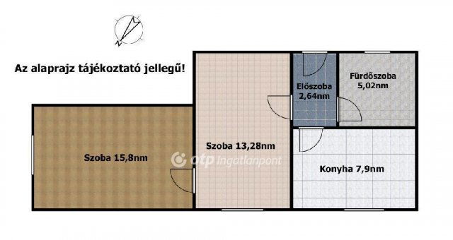 Eladó téglalakás, Budapesten, XIX. kerületben 48.9 M Ft