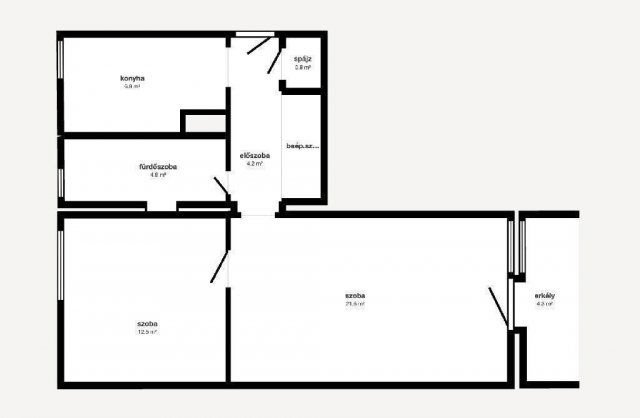Eladó téglalakás, Egerben 56.5 M Ft, 2 szobás
