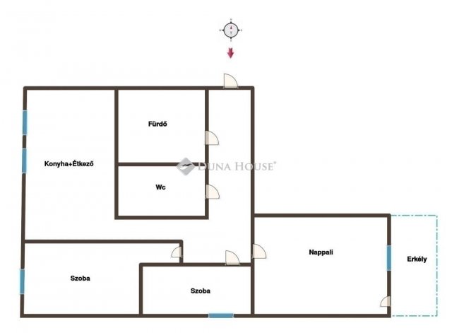 Eladó panellakás, Kecskeméten 52.49 M Ft, 3 szobás