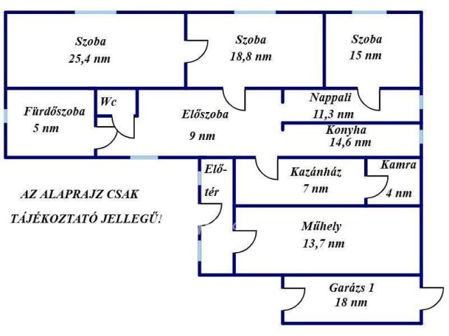 Eladó családi ház, Tiszaföldváron 34.99 M Ft, 4 szobás