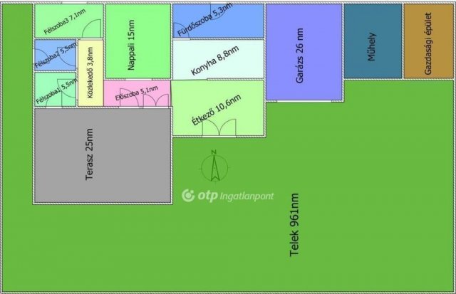 Eladó családi ház, Dömsödön 49.9 M Ft, 1+3 szobás
