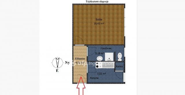 Eladó téglalakás, Budapesten, IV. kerületben 48.5 M Ft, 1 szobás