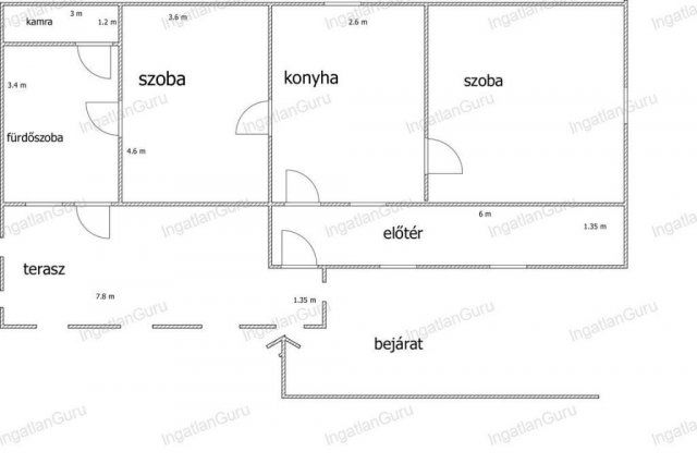Eladó családi ház, Nagykőrösön 24 M Ft, 2 szobás
