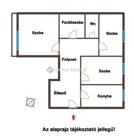 Eladó panellakás, Budaörsön 74.2 M Ft, 3 szobás