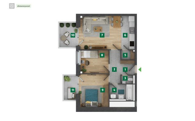 Eladó téglalakás, XIII. kerületben, Jakab József utcában