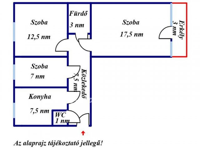 Eladó panellakás, Mohácson 32.9 M Ft, 2+1 szobás
