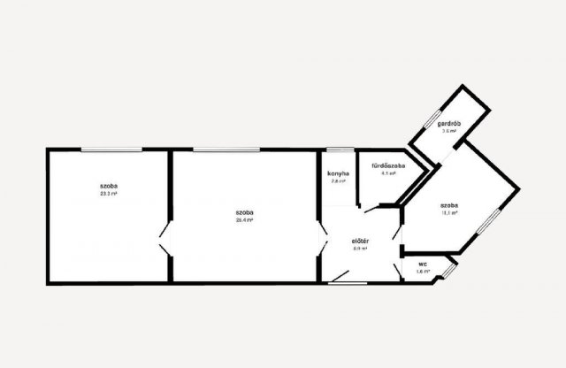 Eladó téglalakás, Nyíregyházán 73.5 M Ft, 3 szobás