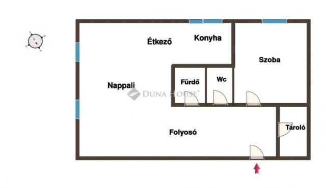 Eladó panellakás, Kecskeméten 53.9 M Ft, 2 szobás