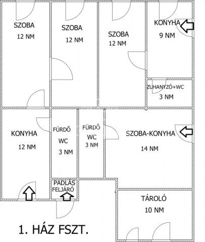 Eladó családi ház, Budapesten, XV. kerületben 92.7 M Ft