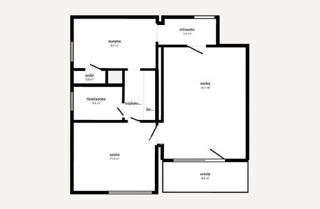 Eladó téglalakás, Miskolcon 27.9 M Ft, 2 szobás