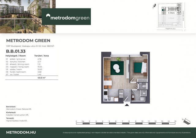 Eladó téglalakás, Budapesten, IX. kerületben, Vaskapu utcában