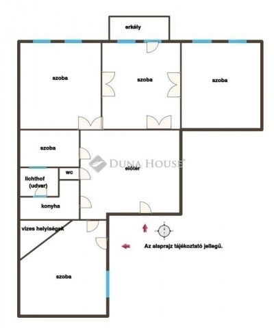 Eladó téglalakás, Budapesten, VI. kerületben 169 M Ft, 5 szobás