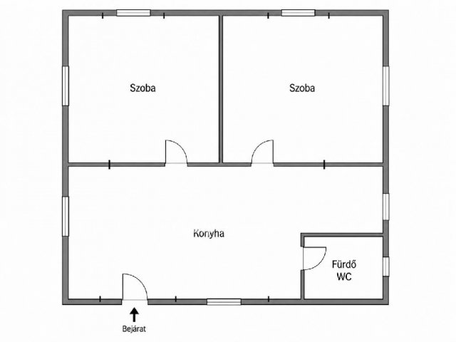 Eladó családi ház, Kiskunlacházán 37 M Ft, 3 szobás