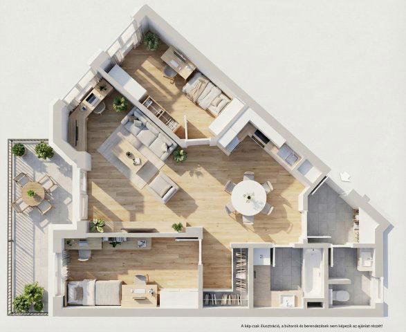 Eladó téglalakás, Kecskeméten 88.4 M Ft, 3 szobás