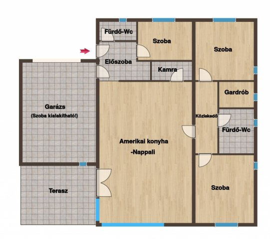 Eladó ikerház, Pécsett 104.9 M Ft, 3 szobás
