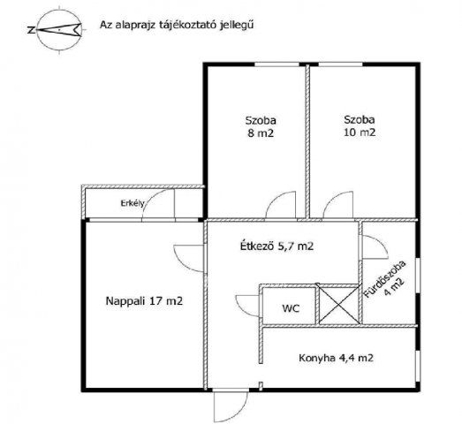 Eladó téglalakás, Budapesten, XVI. kerületben 60.9 M Ft