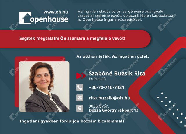 Eladó téglalakás, Nagybajcson 73.8 M Ft, 3 szobás