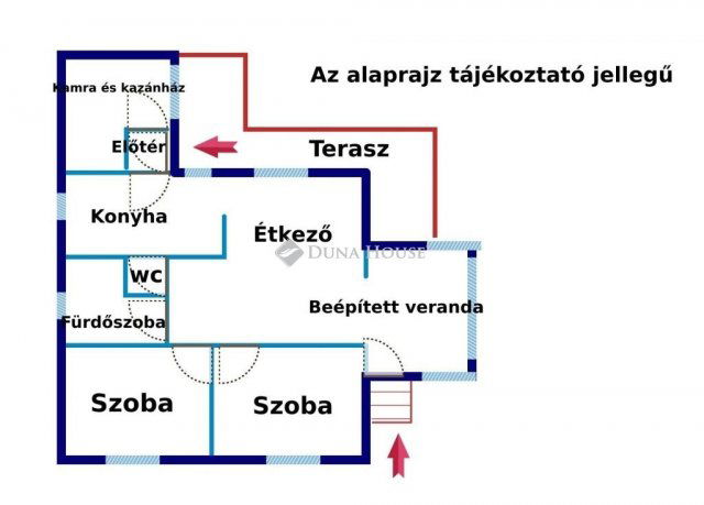 Eladó családi ház, Ráckevén 59.99 M Ft, 2 szobás