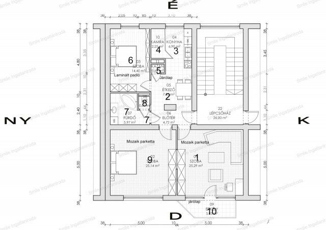 Eladó téglalakás, Nyíregyházán 61.9 M Ft, 3 szobás