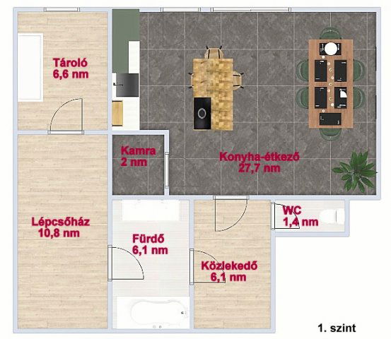 Eladó családi ház, Leányfaluban 112 M Ft, 6 szobás