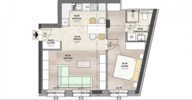 Eladó téglalakás, Budapesten, III. kerületben 91.6 M Ft