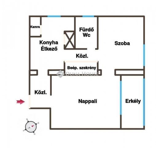 Eladó téglalakás, Dunaújvárosban 32.5 M Ft, 2 szobás