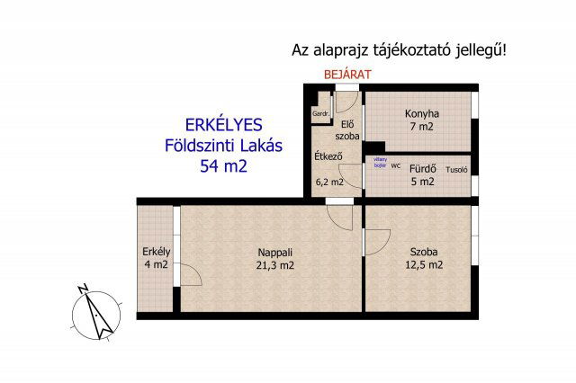 Eladó téglalakás, Győrött 48.9 M Ft, 2 szobás