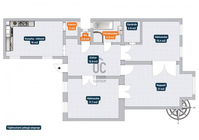 Eladó téglalakás, Budapesten, VII. kerületben 104.9 M Ft