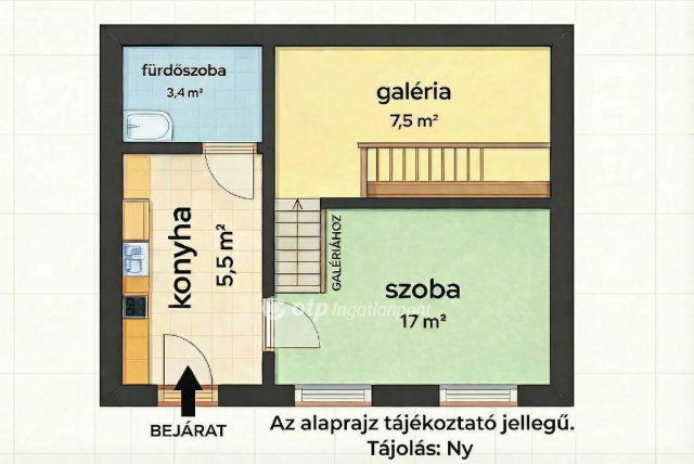 Eladó téglalakás, Budapesten, VII. kerületben 48 M Ft, 1 szobás