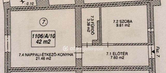 Eladó téglalakás, Szolnokon 50.4 M Ft, 1+1 szobás