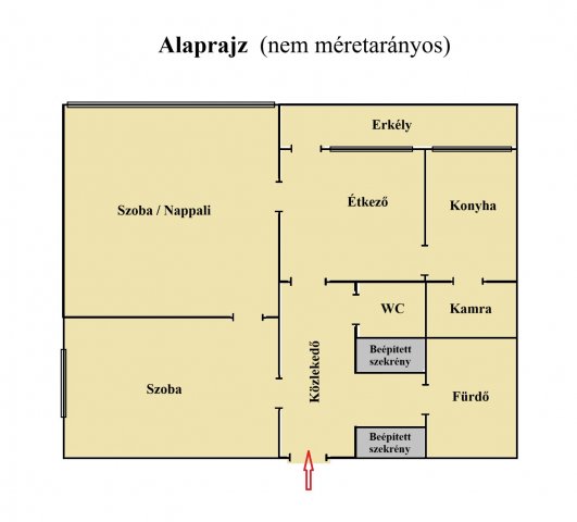 Eladó téglalakás, Ajkán, Ifjúság utcában 36.7 M Ft, 2 szobás