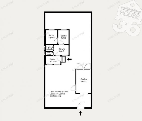 Eladó családi ház, Kecskeméten 39.99 M Ft, 2 szobás
