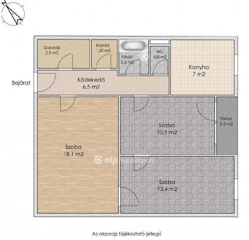 Eladó panellakás, Budapesten, XV. kerületben 64.99 M Ft, 3 szobás