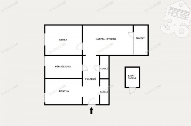 Eladó téglalakás, Kecskeméten 47.9 M Ft, 2 szobás