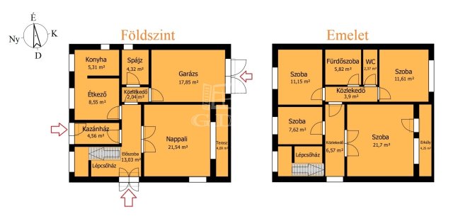 Eladó családi ház, Edelényben 34.9 M Ft, 2+3 szobás