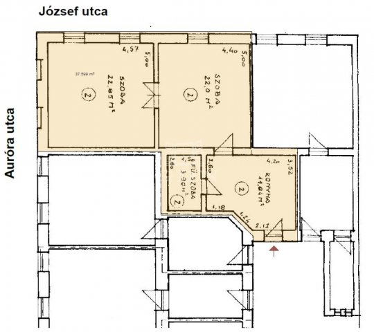 Eladó téglalakás, Budapesten, VIII. kerületben 66.95 M Ft